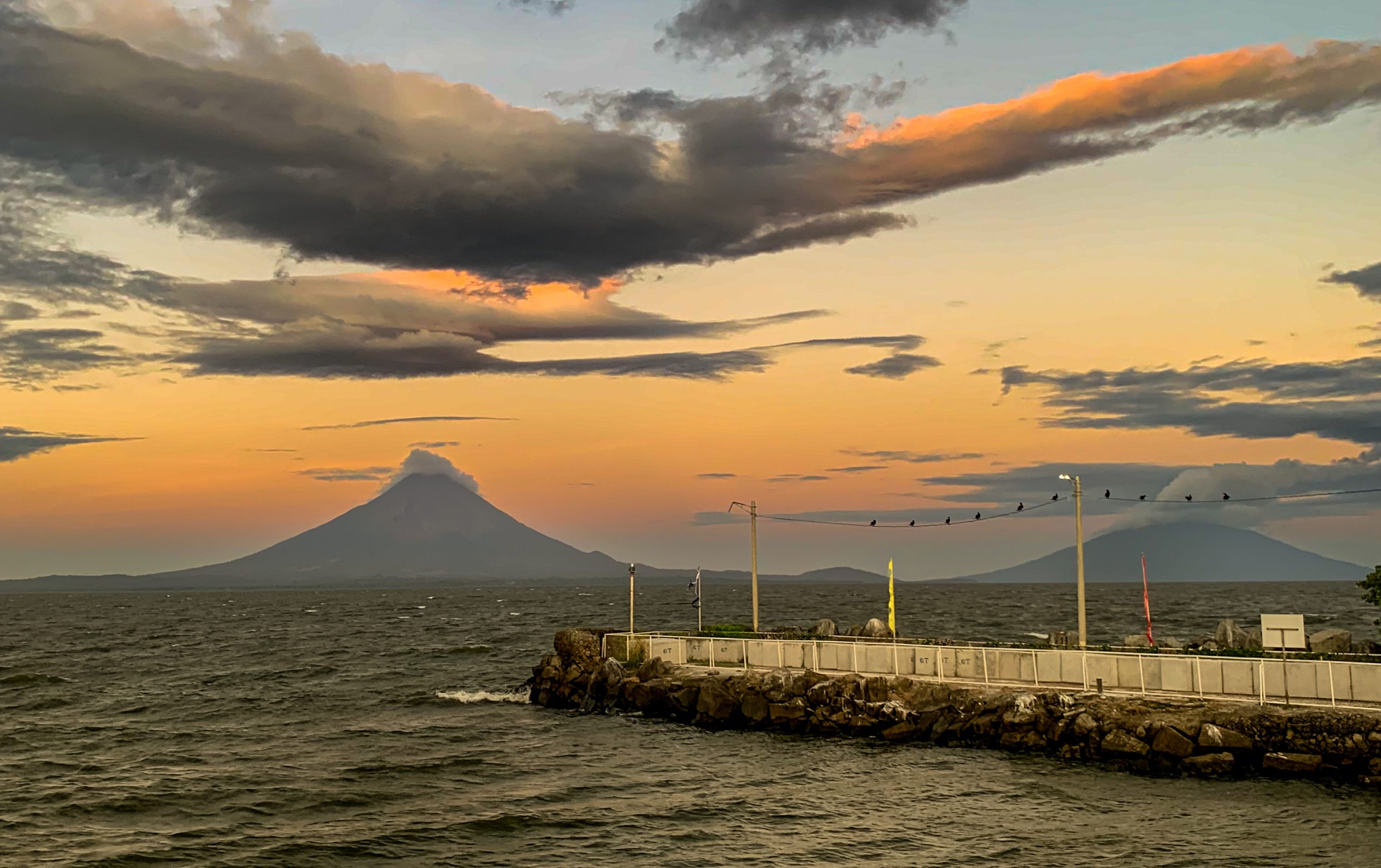 Volcanoes and lake nicaragua